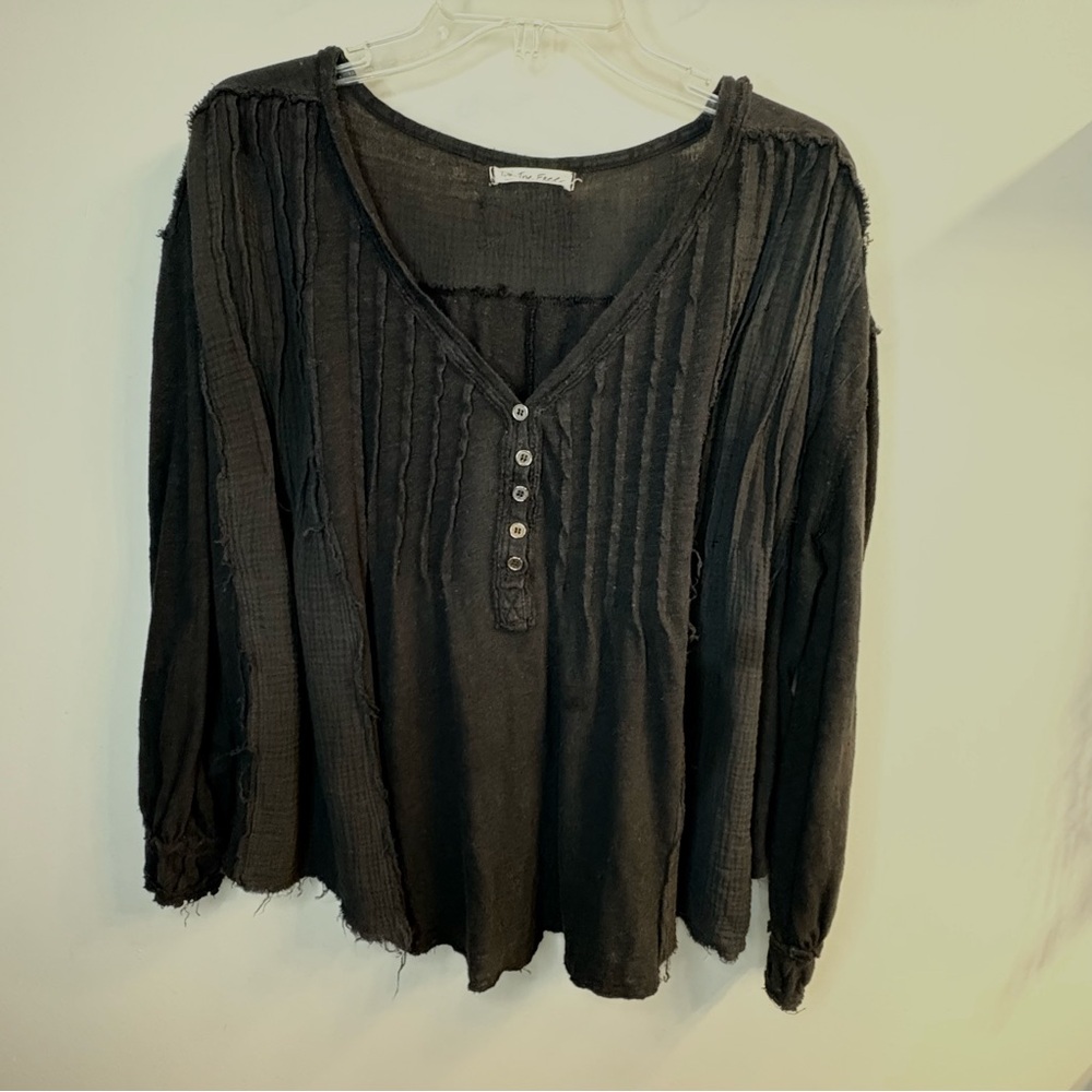 Free People We The Free Loose Flowy Oversized Tunic Top Dolman Sleeve Sz S